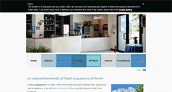 Desktop Screenshot of hotelacquazzurra.it