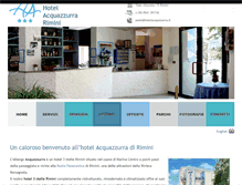 Tablet Screenshot of hotelacquazzurra.it